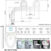 ZHCHAO Bidet Slim Design Toilet Seat Bathroom Hygienic Shower Nozzle Fresh Water Ass Cleaning view 4