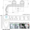 ZHCHAO Bathroom Accessories Slim Toilet Seat Bidet Attachment Wash Ass Nozzle Pressure view 4