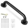 300mm 12inch Grab Bar Rail, Non-Slip Bathroom Chrome Grab Rail, 304 Stainless Steel Disability Auxiliary Handle, Safety Handle for Kitchen Bedroom Bathtub, Shower, Steps, Indoor/Outdoor view 1