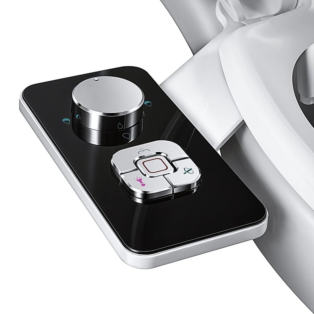 ZHCHAO Bidet Toilet Seat Attachment Non-electric Self-cleaning Nozzles Frontal & Rear Wash Cold Water Personal Hygiene