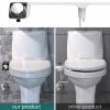 ZHCHAO Bidet Attachment Slim Toilet Seat Nozzle Spiral Adjustable Water Pressure Non-Electric Ass Sprayer With Hose view 2