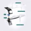 ZHCHAO Bidet Attachment Slim Toilet Seat Nozzle Spiral Adjustable Water Pressure Non-Electric Ass Sprayer With Hose view 3