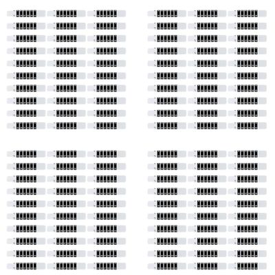 ISTOVO 120 Pcs Forehead Thermometer Strips Adhesive Thermometer Strips Reusable Thermometer Stickers Discoloration Sticker
