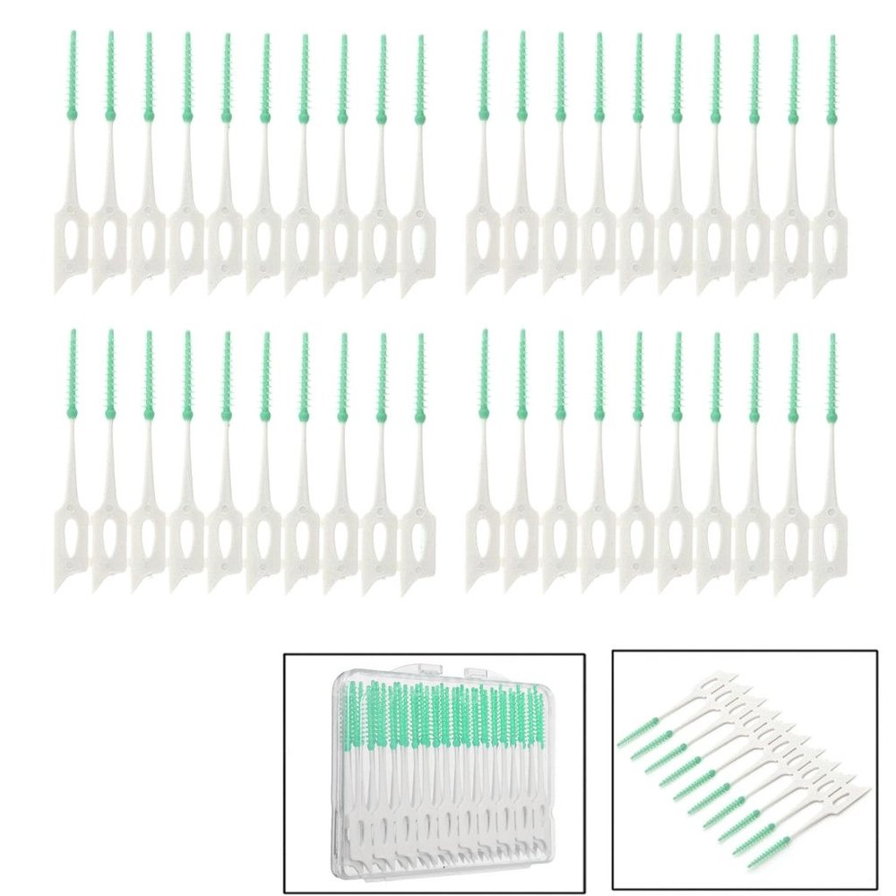 NGCG New 40Pcs Soft Clean Between Interdental Brushes Care Tool Brush