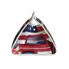4th of July Patriotic Us Flag Printed Tissue Box Cover | Stylish Leather Tissue Paper Holder for Home Hotel Car Office Decor view 2