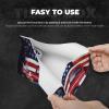 4th of July Patriotic Us Flag Printed Tissue Box Cover | Stylish Leather Tissue Paper Holder for Home Hotel Car Office Decor view 3