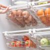 Fridge Drawers Organizer, Transparent Refrigerator Organizer Bins Large Capacity Fridge Holder Storage Box Fridge Under Shelf Drawer Fridge Organizer Bin for Kitchens view 2