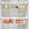 Fridge Drawers Organizer, Transparent Refrigerator Organizer Bins Large Capacity Fridge Holder Storage Box Fridge Under Shelf Drawer Fridge Organizer Bin for Kitchens view 4