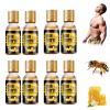 Men Therm Bee Venom Oil, Mentherm Bee Venom Gynecomastia Heating Oil for Chest Muscles Body (8 Bottle) view 1