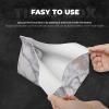 White Marble Rose Gold Printed Tissue Box Cover | Stylish Leather Tissue Paper Holder for Home Hotel Car Office Decor view 3