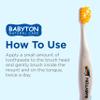 Babyton Bio Toothbrush - Eco-Friendly, Soft Bristles for Babies, Ergonomic Handle, Biodegradable Corn Cob Material (Parrot) view 4