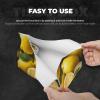 Yellow Lemon Printed Tissue Box Cover | Stylish Leather Tissue Paper Holder for Home Hotel Car Office Decor view 3