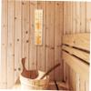 TOPBATHY Wooden Hourglass Timer 15-minute Glass Tube Sauna Timer Reusable Hourglass for Sauna Room Bath Time Measurement Single Pack view 2
