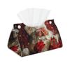 Merry Christmas Santa Claus Printed Tissue Box Cover | Stylish Leather Tissue Paper Holder for Home Hotel Car Office Decor view 1