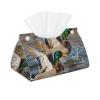 Mallard Ducks Printed Tissue Box Cover | Stylish Leather Tissue Paper Holder for Home Hotel Car Office Decor view 1