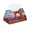Arches National Park Printed Tissue Box Cover | Stylish Leather Tissue Paper Holder for Home Hotel Car Office Decor view 1