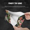 Tropical Flower and Corgi 2 Printed Tissue Box Cover | Stylish Leather Tissue Paper Holder for Home Hotel Car Office Decor view 3