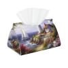 Lighthouse Diamond Painting Printed Tissue Box Cover | Stylish Leather Tissue Paper Holder for Home Hotel Car Office Decor view 1