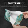 Turquoise Gold Marble Printed Tissue Box Cover | Stylish Leather Tissue Paper Holder for Home Hotel Car Office Decor view 3