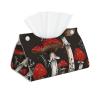 Red Mushrooms 1 Printed Tissue Box Cover | Stylish Leather Tissue Paper Holder for Home Hotel Car Office Decor view 1