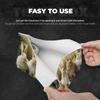 Funny Rabbits Printed Tissue Box Cover | Stylish Leather Tissue Paper Holder for Home Hotel Car Office Decor view 3