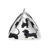 Black Dogs Dachshund Dog Printed Tissue Box Cover | Stylish Leather Tissue Paper Holder for Home Hotel Car Office Decor view 2