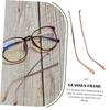 KOMBIUDA Universal Metal Glasses Arm Replacement, Brown Eyeglass Temple Repair Kit, Sturdy Single Tooth Arm for Eyeglasses Maintenance view 2