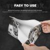 Snow Leopard Printed Tissue Box Cover | Stylish Leather Tissue Paper Holder for Home Hotel Car Office Decor view 3