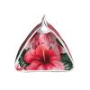 Beautiful Hibiscus Flower Printed Tissue Box Cover | Stylish Leather Tissue Paper Holder for Home Hotel Car Office Decor view 2