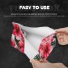 Beautiful Hibiscus Flower Printed Tissue Box Cover | Stylish Leather Tissue Paper Holder for Home Hotel Car Office Decor view 3