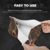 Brown Wood Printed Tissue Box Cover | Stylish Leather Tissue Paper Holder for Home Hotel Car Office Decor view 3