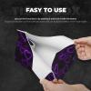 Purple Hearts Printed Tissue Box Cover | Stylish Leather Tissue Paper Holder for Home Hotel Car Office Decor view 3