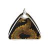 Chinese Golden Yellow Dragon Printed Tissue Box Cover | Stylish Leather Tissue Paper Holder for Home Hotel Car Office Decor view 2