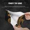 Chinese Golden Yellow Dragon Printed Tissue Box Cover | Stylish Leather Tissue Paper Holder for Home Hotel Car Office Decor view 3