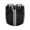 Electric Mini Beard Shaver, 10300 RPM Zinc Alloy Wet Dry Dual Use Small Beard Trimmer Type C Charging IPX7 for Travelling (Black) view 3