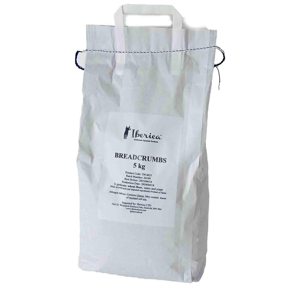 Spanish Classic Breadcrumbs 5 kg Bag of Golden Bread Crumbs for Cooking and Frying Iberica Spanish Classic Breadcrumbs