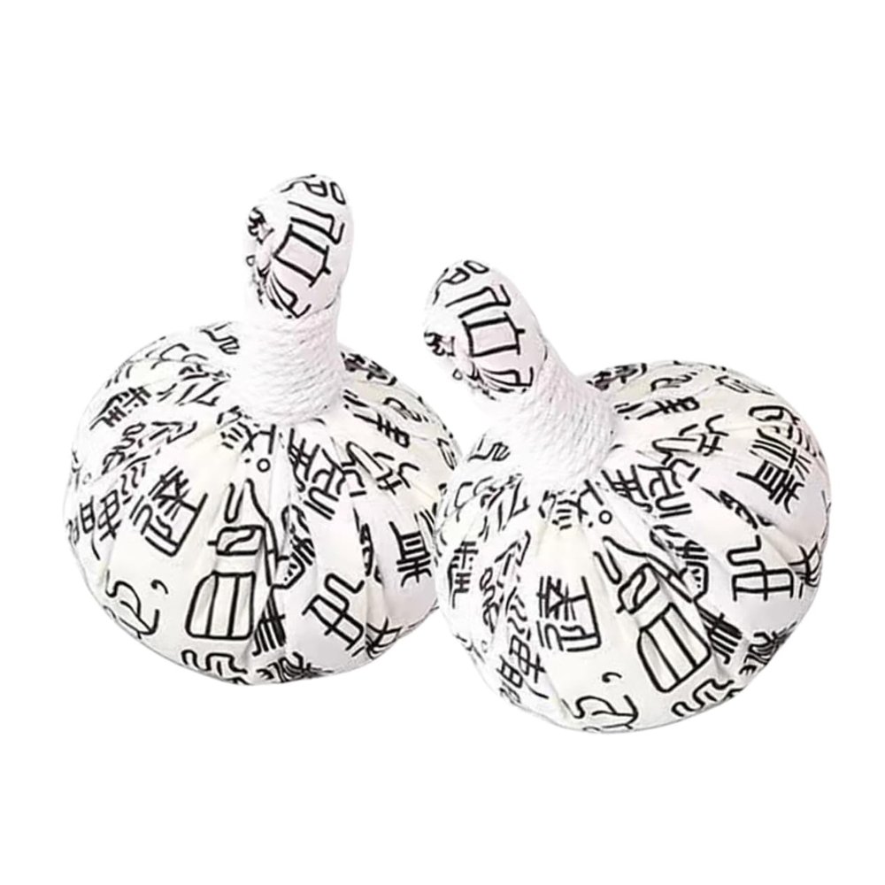 MAGICLULU Portable Herbal Massage Balls Set of 2 Moxibustion Heating Tools for Alleviation for Shoulder and Lower Back Massage