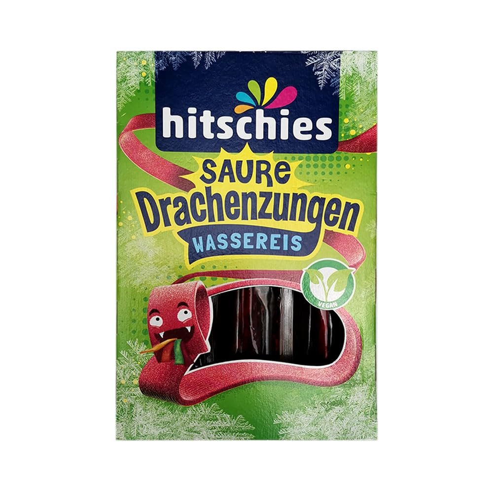 Hitschies Sour Dragon Tongues Water Ice Cream 10 x 40 ml