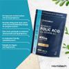 Folic Acid Tablets 400mcg | 400 Count (1+ Year Supply) | with Added 5mcg of Vitamin B12 Cyanocobalamin | Pregnancy Support | Suitable for Vegans | by Horbaach view 2