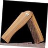 Healeved Wooden Mustache Comb Folding Pocket Beard Comb Set with Leather Case for Mens Beard Grooming and Travel Use view 3