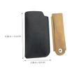 Healeved Wooden Mustache Comb Folding Pocket Beard Comb Set with Leather Case for Mens Beard Grooming and Travel Use view 4