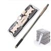 OUZBEM Flat Mop Floor Cleaning Mop for Bucket Dust Swob Easy Microfiber Broom Rotating Superfine Fiber Swabs Practical Beauty Comes vision view 4