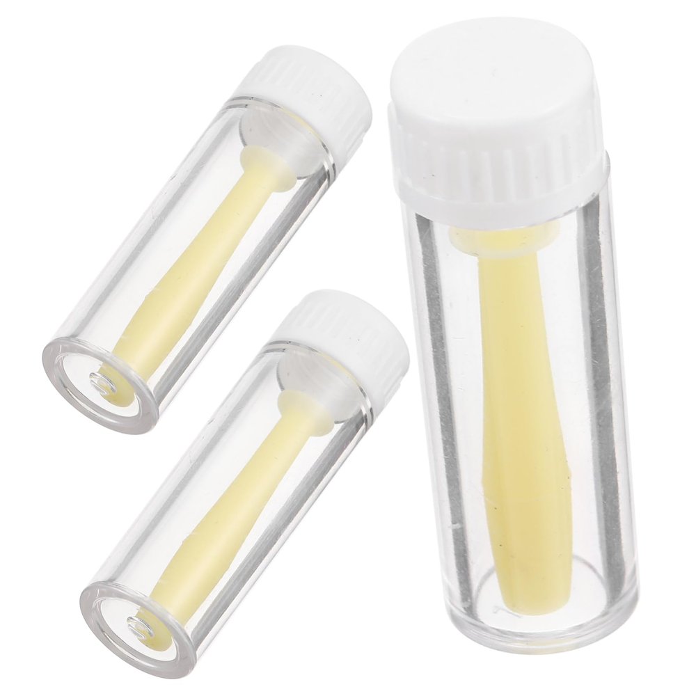 ORFOFE 3pcs Silicone Contact Lens Remover Sticks Small Rgp Lens Applicators Portable Travel Use Contacts Tools Stick