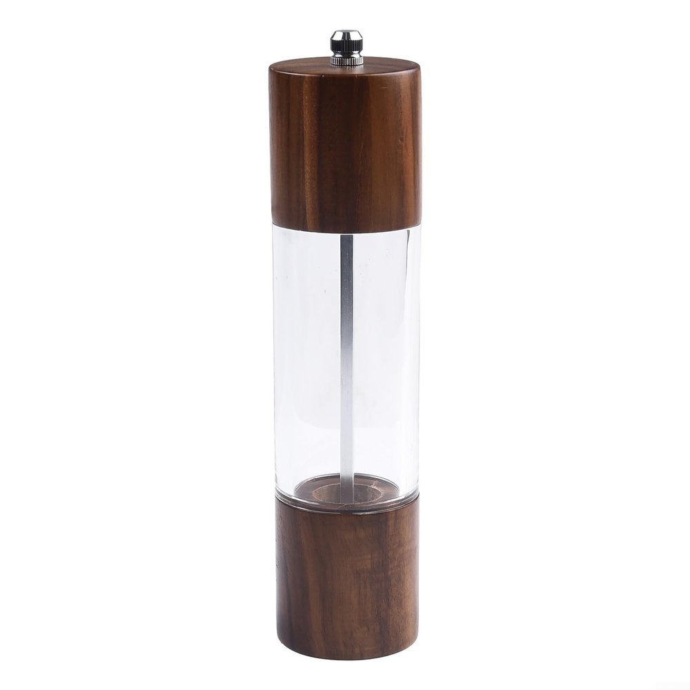 Adjustable Coarseness Muller Seasoning Mill for Customizable Seasonings (6 Inch)