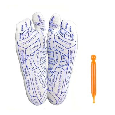 Reflexology Socks - Massager Reflexology Socks Set, Spa Point Stick Foot Massage Set | Massage Tool, Foot Acupoint Foot Relief Remedy, Versatile Socks for Foot Massage, Men Women's Soothing Soles