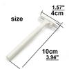 Small Size Dispoable White Razor for Hotel Travel 2Layer Blade Beauty Women/Men pack of 10 view 2