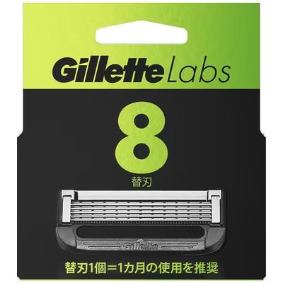 Gillette Labs Gillette Labs Replacement Blades with Exfoliating Bar, Pack of 8