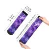 ZISHAK Purple Love Print Comfortable Straight Tube Socks,Ideal For Sports And Leisure Activities, Purple Love, One Size view 2