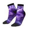 ZISHAK Purple Love Print Comfortable Straight Tube Socks,Ideal For Sports And Leisure Activities, Purple Love, One Size view 3