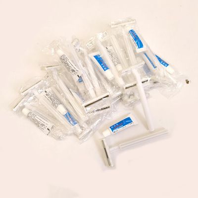 4g Disposable Razor and 4ml Shaving Cream Personal Skin Care Kit Pack of 10